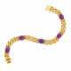 Amethyst Curb Chain Bracelet - Foto 1