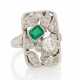 Emerald Diamond Ring - Foto 1