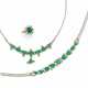 Emerald Diamond Set: Necklace, Ring and Bracelet - photo 1