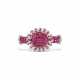 CARTIER RUBY AND DIAMOND BROOCH - Foto 1