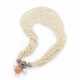 MONTURE CARTIER ART DECO NATURAL PEARL, CORAL AND DIAMOND NECKLACE - фото 1