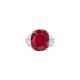 `THE SUNRISE RUBY`
SENSATIONAL CARTIER RUBY AND DIAMOND RING - Foto 1