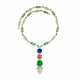 UNIQUE BULGARI SAPPHIRE, COLOURED SAPPHIRE, EMERALD AND DIAMOND NECKLACE - photo 1