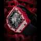 RICHARD MILLE. A RED QUARTZ-TPT&#174; AND DIAMOND-SET AUTOMATIC SKELETONISED WRISTWATCH WITH SWEEP CENTRE SECONDS - Foto 1