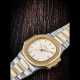PATEK PHILIPPE. A STAINLESS STEEL AND 18K GOLD AUTOMATIC WRISTWATCH WITH SWEEP CENTRE SECONDS, DATE AND BRACELET - Foto 1