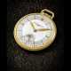 PATEK PHILIPPE. A RARE 18K GOLD POCKET WATCH WITH THREE TONE DIAL - Foto 1