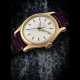 PATEK PHILIPPE. A RARE 18K GOLD WRISTWATCH WITH SWEEP CENTRE SECONDS AND RADIUM INDEXES - фото 1