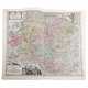 Hist. copper engraved map Franconian county 18.c. - - фото 1