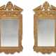 A NEAR PAIR OF GEORGE II GILT-GESSO AND GILTWOOD PIER MIRRORS - фото 1