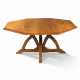 A MODERN WALNUT OCTAGONAL LARGE CENTRE TABLE - photo 1