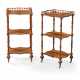 A PAIR OF VICTORIAN BRAZILIAN ROSEWOOD THREE-TIER ETAGERES - Foto 1