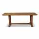 AN ANGLO-INDIAN SINGLE PLANK SATINWOOD REFECTORY TABLE - фото 1
