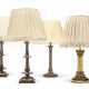 A GROUP OF FOUR BRONZE TABLE LAMPS - фото 1