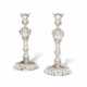 A PAIR OF VICTORIAN SILVER CANDLESTICKS - фото 1