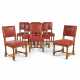 A SET OF EIGHT EARLY VICTORIAN GOTHIC REVIVAL OAK SIDE CHAIRS - photo 1