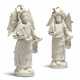 TWO CHINESE DEHUA PORCELAIN STANDING FIGURES - Foto 1