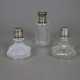 Drei Glasflakons mit Silbermontur - 2x Parfumfl - photo 1