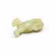 A SMALL YELLOW JADE FIGURE OF A ROLLING HORSE - photo 1
