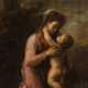 UNBEKANNTER KÜNSTLER, Madonna mit Jesuskind, Öl auf Holz - фото 1