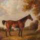 John Harry CURTIS (TÄTIG 1790-1822), Pferde-Portrait, Öl auf Leinwand, signiert - Foto 1
