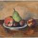 Hans BURI (1893-1963), Stillleben mit Obst, Öl auf Platte, signiert - Foto 1