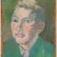 Hans ROHNER (1898-1972) , Portrait eines jungen Mannes,Öl auf Leinwand - Foto 1