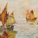 Rudolf NÉGELY (1883-1950), Segelschiffe in Venedig, Öl auf Leinwand, signiert - Foto 1