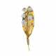 CARTIER ART D&#201;CO DIAMOND AND GOLD `LILY-OF-THE-VALLEY` BROOCH - Foto 1