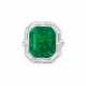FORMS EMERALD AND DIAMOND RING - photo 1