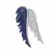 VAN CLEEF & ARPELS SAPPHIRE AND DIAMOND `MYSTERY-SET` WING BROOCH - photo 1