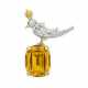 TIFFANY & CO. BY SCHLUMBERGER STUDIO, CITRINE AND DIAMOND `BIRD ON A ROCK` BROOCH - Foto 1