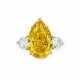THE GOLDEN FLAME
A SPECTACULAR COLOURED DIAMOND AND DIAMOND RING - фото 1