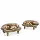A PAIR OF EGYPTIAN REVIVAL PAINTED FOOTSTOOLS - фото 1