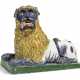 A FRENCH FAIENCE LARGE MODEL OF A LION - Foto 1