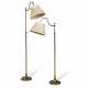 A PAIR OF LACQUERED-BRASS TELESCOPIC FLOOR LAMPS - photo 1