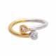 Ring mit 1 Brillant 0,14 ct (punz.) WEISS (H) / VS, - photo 1