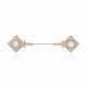 CULTURED PEARL AND DIAMOND JABOT PIN - Foto 1