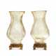 A MATCHED PAIR OF FRENCH ORMOLU-MOUNTED CRYSTAL 'IRIS' VASES - фото 1