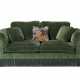 A SUITE OF GAUFRAGE-STAMPED GREEN VELVET FURNISHINGS - фото 1