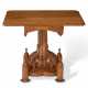 A VICTORIAN GOTHIC REVIVAL BIRDS EYE MAPLE GAMES TABLE - photo 1