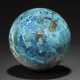 A CHRYSOCOLLA WITH AZURITE SPHERE - Foto 1