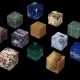 A DIVERSE GROUP OF TWELVE CUBE AND CUBIC MINERAL SPECIMENS - фото 1