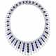 VAN CLEEF & ARPELS SAPPHIRE AND DIAMOND `WATERFALL` NECKLACE - фото 1
