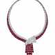 VAN CLEEF & ARPELS RUBY AND DIAMOND `CASCADE` NECKLACE - photo 1
