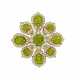 VAN CLEEF & ARPELS PERIDOT AND DIAMOND PENDANT-BROOCH - фото 1