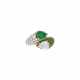 CARTIER EMERALD AND DIAMOND 'TOI ET MOI' RING - Foto 1