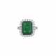 NO RESERVE | EMERALD AND DIAMOND RING - Foto 1