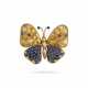 RENÉ BOIVIN SAPPHIRE AND COLOURED SAPPHIRE BUTTERFLY BROOCH - photo 1