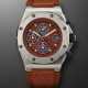 AUDEMARS PIGUET, STAINLESS STEEL CHRONOGRAPH 'ROYAL OAK OFFSHORE' WITH MAROON DIAL, REF. 25770ST - photo 1
