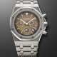 AUDEMARS PIGUET, STAINLESS STEEL CHRONOGRAPH 'ROYAL OAK' WITH TROPICAL DIAL, REF. 25860ST - Foto 1